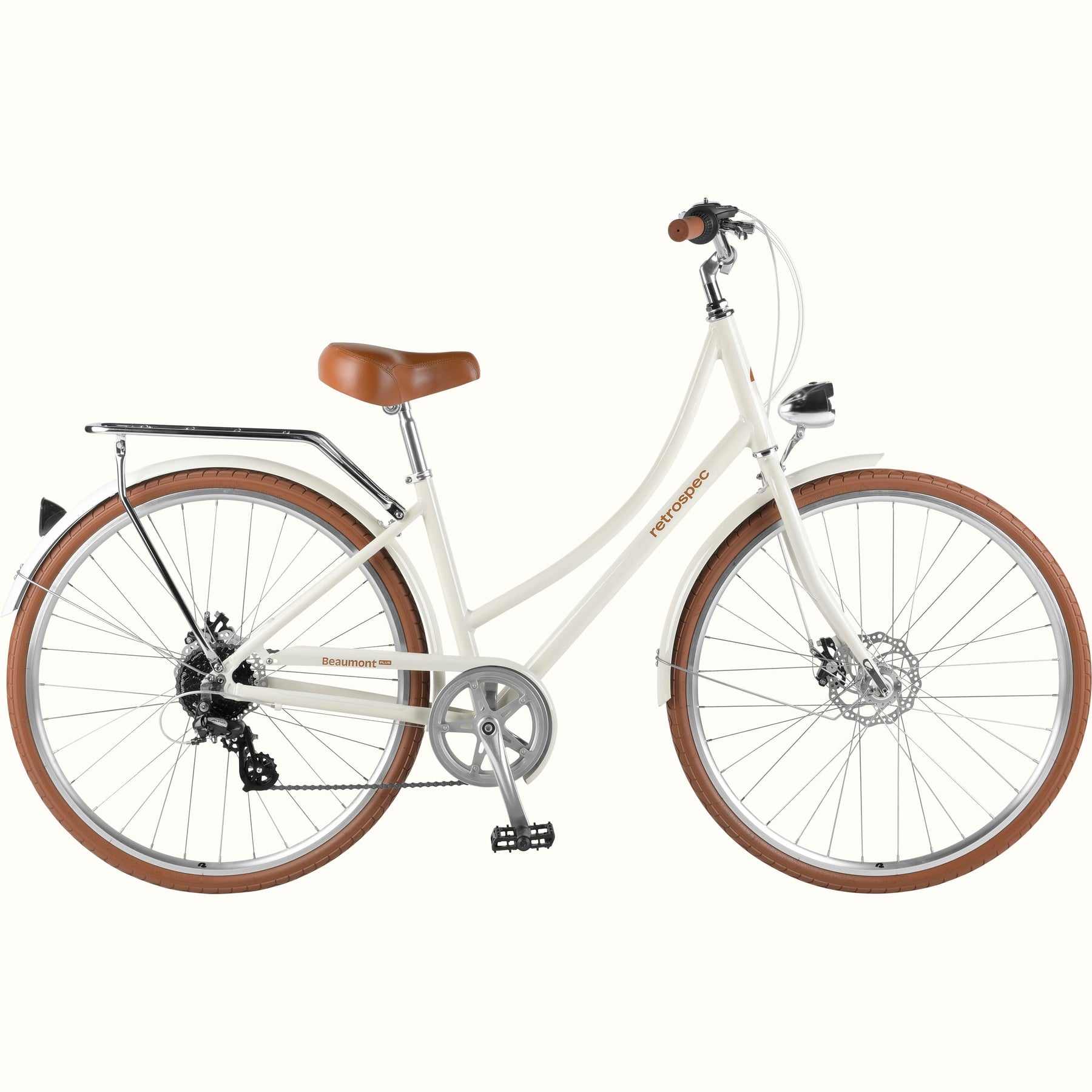 2024 Beaumont Plus City Bike - ST 8 Speed - Eggshell