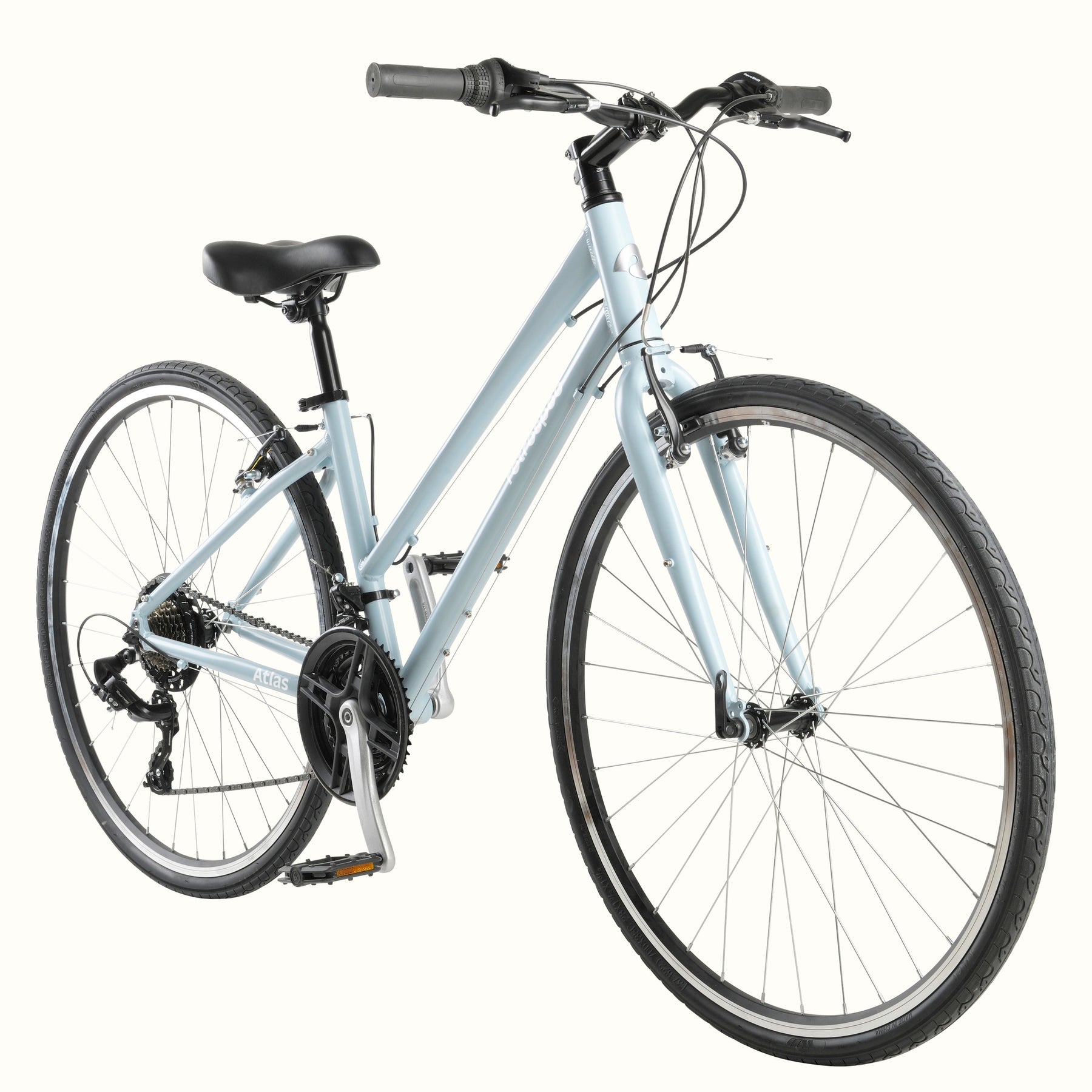 Atlas Hybrid Bike, Step-Thru - Satin Crystal Blue