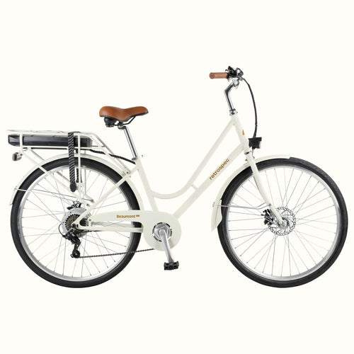Beaumont Rev City Electric Bike (Step Through) - Eggshell