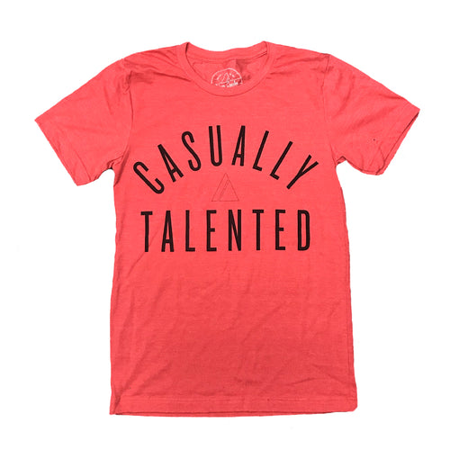 Casually Talented Tee - Heather Red